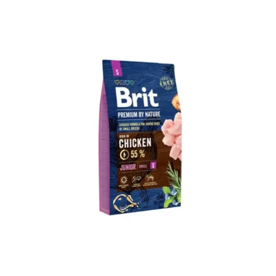 kana kuivtoit väikestele kutsikatele Brit Junior S 8kg