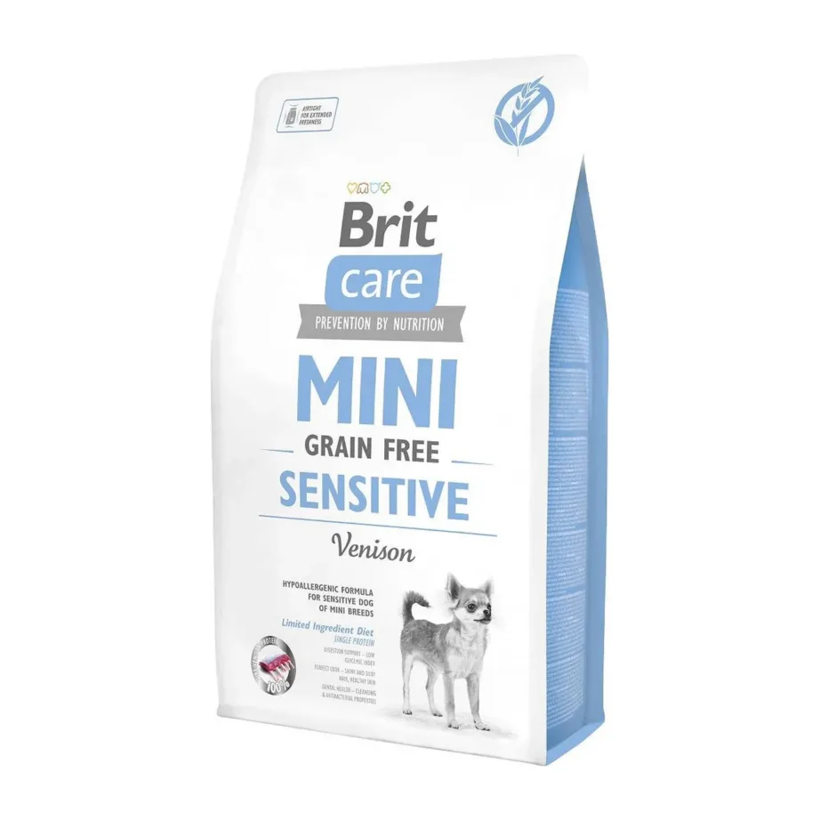 hirveliha teraviljavaba koeratoit Brit Care Mini Sensitive 2 kg pakk