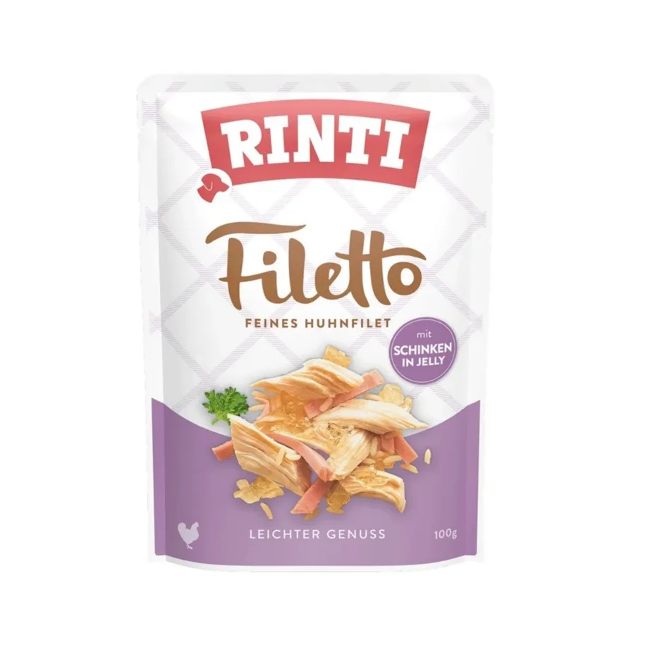 kanafilee märgtoit koertele RINTI Filetto singiga 100g