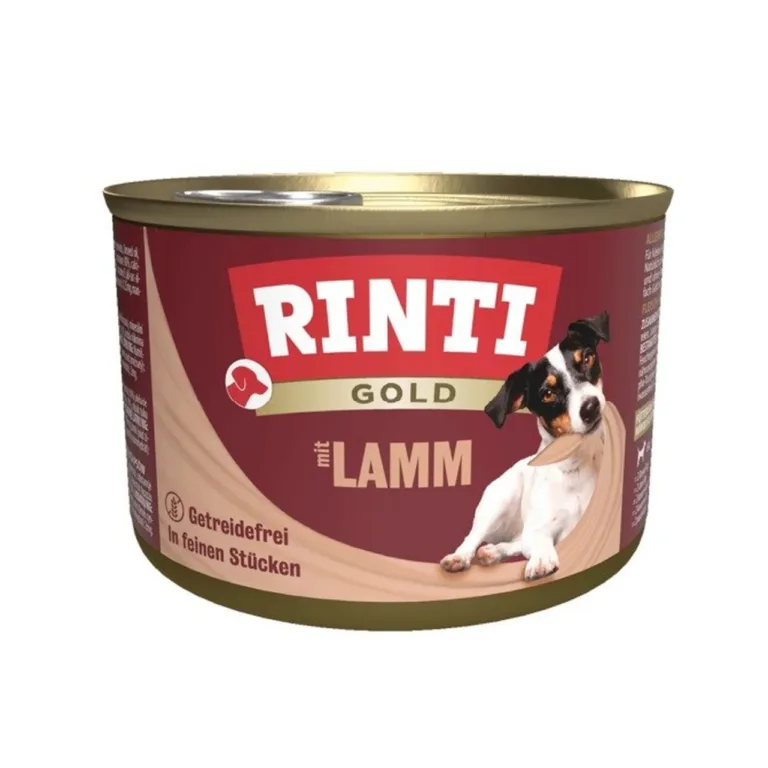 RINTI Gold lambalihaga märgtoit koertele konserv 185g