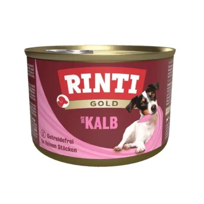 veisega märgtoit koertele RINTI Gold Veal konserv 185g