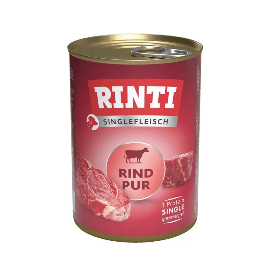 RINTI Singlefleisch veiseliha monoproteiin märgtoit koertele 400g