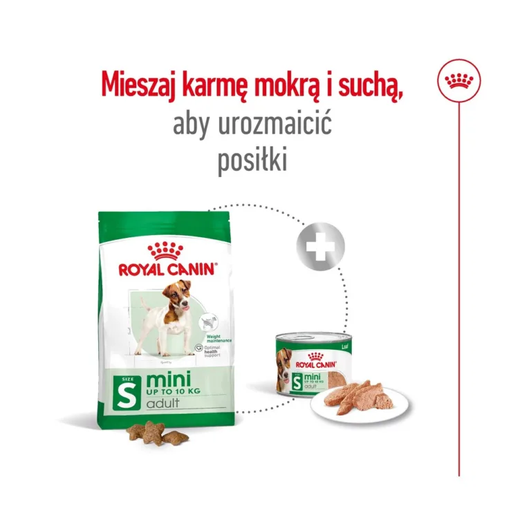 Royal Canin Mini Adult kuiva ja märgtoidu kombineerimine