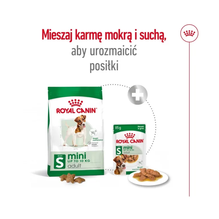Royal Canin Mini Adult kombineeritud kuiva ja märgtoidu pilt