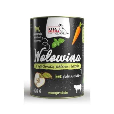 SYTA MICHA veiselihaga teraviljavaba koerakonserv 400g