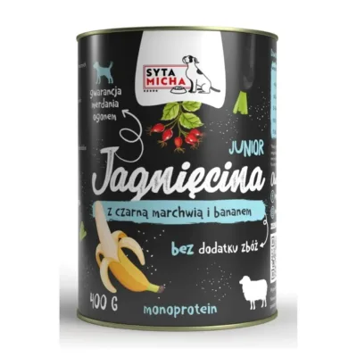 lambalihast koeratoit noortele SYTA MICHA Junior 400g purk