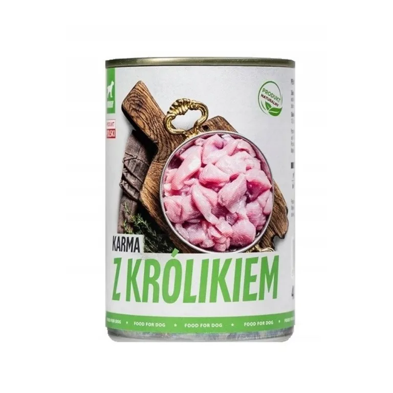TufTuf küülikulihaga märg koeratoit 400 g konserv purgis