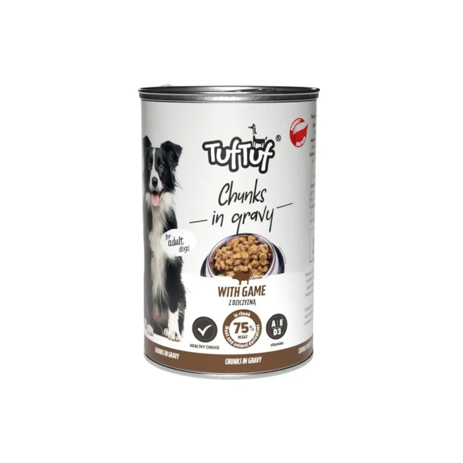 TUF TUF ulukilihaga märgtoit koertele 415g konserv