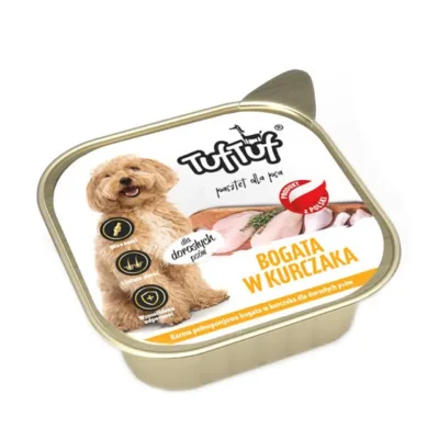 TUF TUF kanamaitseline märgkoeratoit 300g pakend