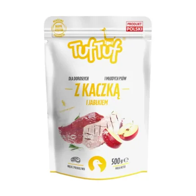 Pardilihaga märg koeratoit TUF TUF brändilt 500g pakis