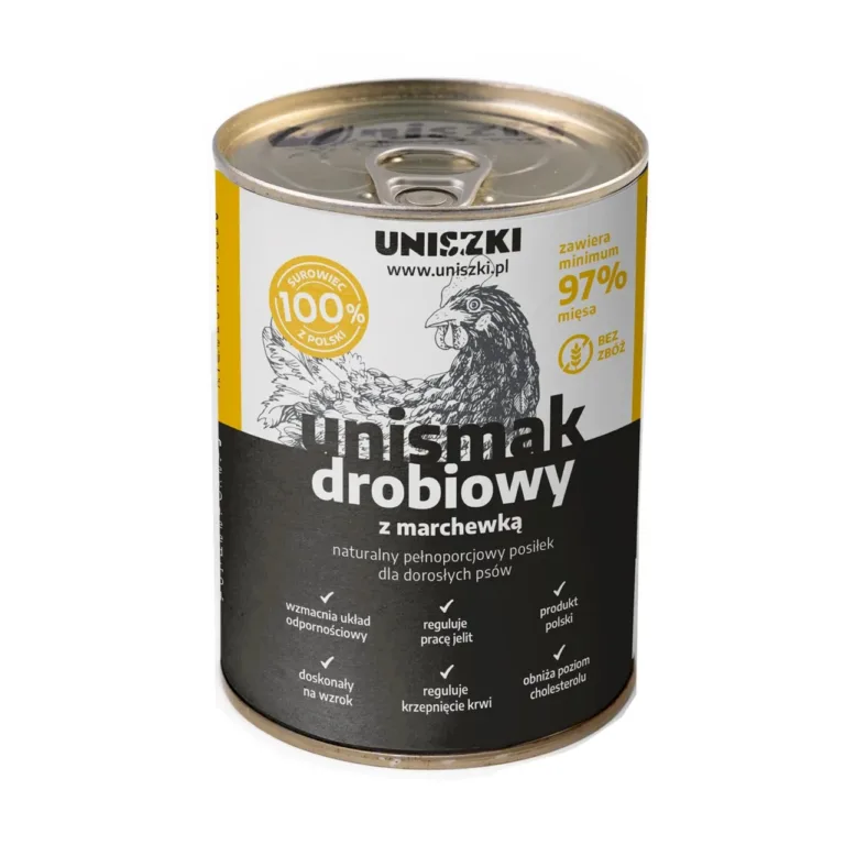 UNISZKI teraviljavaba kana koeratoit 410g konserv