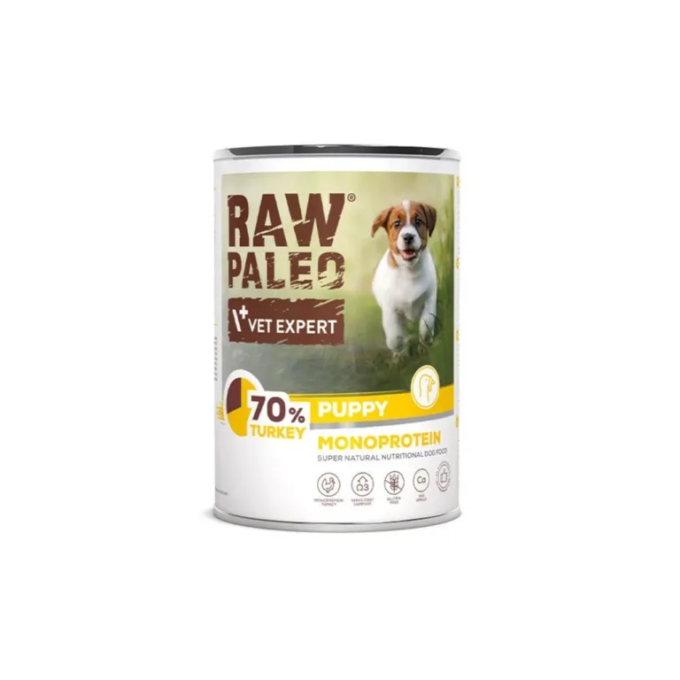 kalkuni märgtoit kutsikatele VetExpert Raw Paleo Puppy 400g