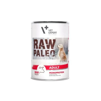 VetExpert Raw Paleo veise monoproteiin märgtoit koertele purk