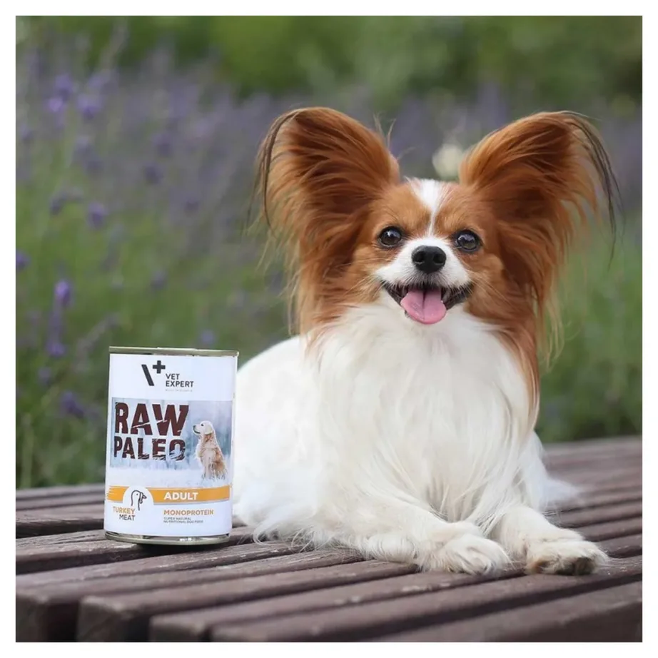VetExpert Raw Paleo Adult 800 g kalkunimonoproteiiniga teraviljavaba märgtoit koertele – 2