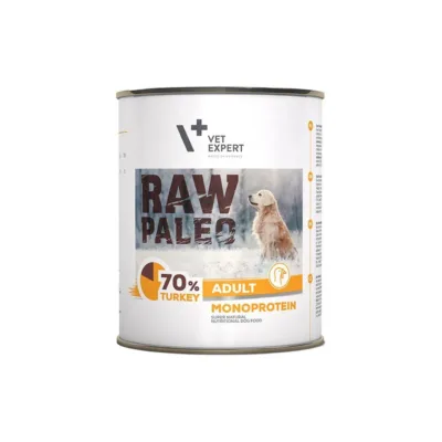 VetExpert Raw Paleo Adult 800 g kalkuni märgtoidu purk