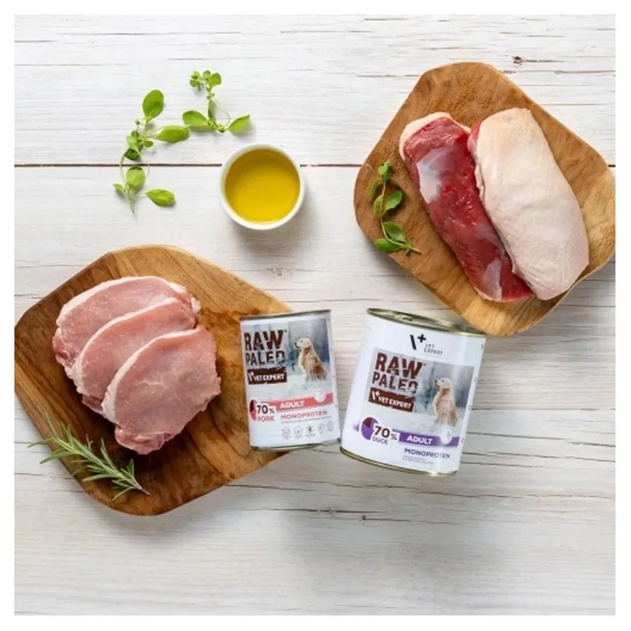 VetExpert Raw Paleo Adult Monoprotein Pork 800 g teraviljavaba märgtoit täiskasvanud koertele – 2