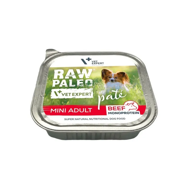 veiseliha märgtoit väikesele koerale VetExpert Raw Paleo