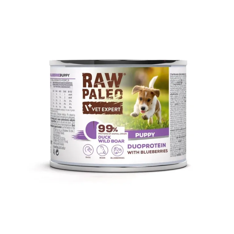 pardiliha kutsikate märgtoit VetExpert Raw Paleo Duoprotein 200g