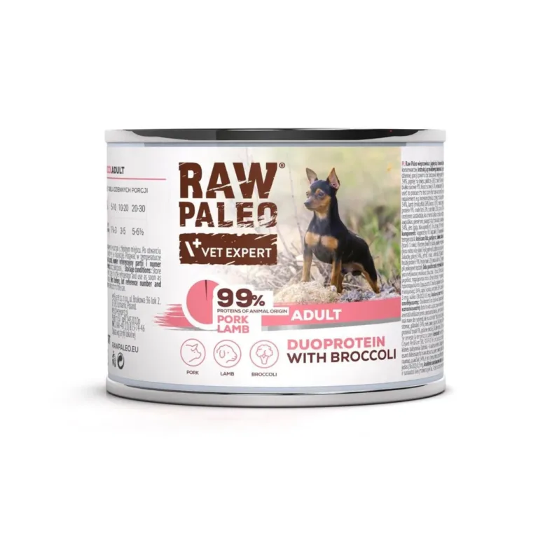 teraviljavaba märg koeratoit sealiha lambaga VetExpert RAW PALEO