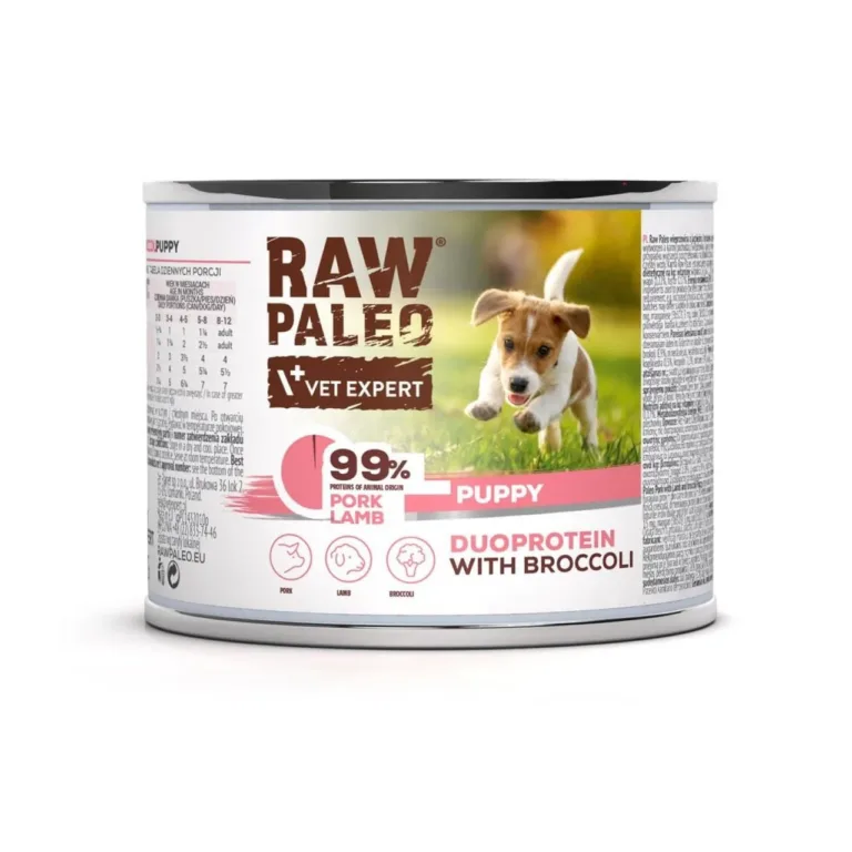 sealiha lambaliha märgtoit kutsikale VetExpert Raw Paleo 200g