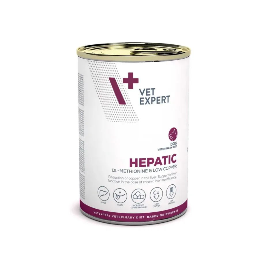 VetExpert Hepatic 400 g konserv koertele maksa toetav veterinaardieettoit