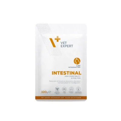 VetExpert Intestinal Cat kana märgtoit 100g esikülg
