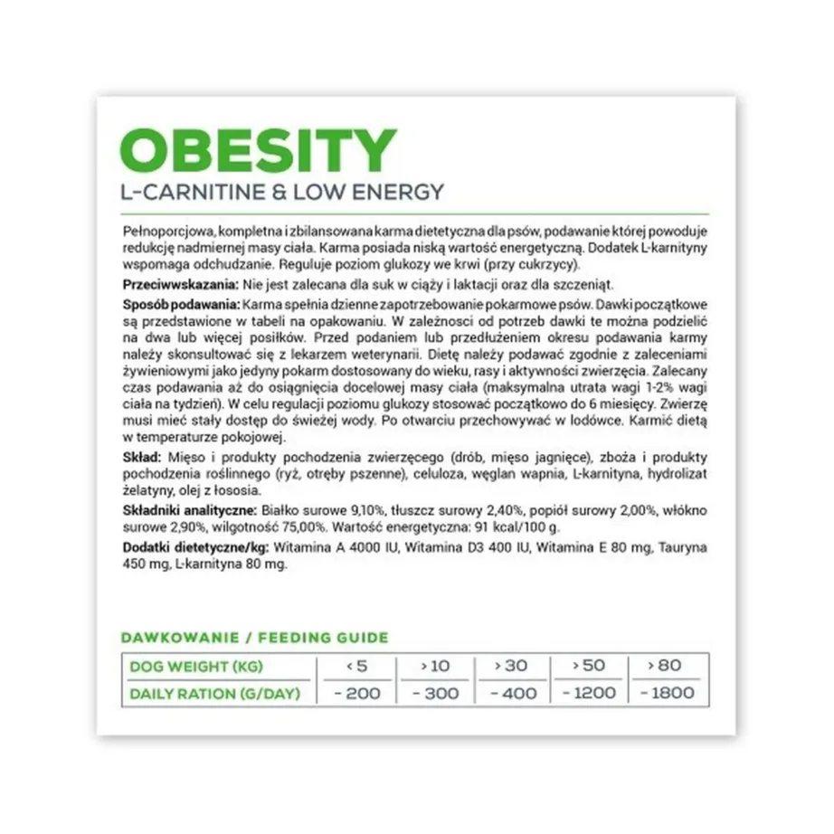 VetExpert Veterinary Diet Obesity Dog 400 g kanamaitseline gluteenivaba veterinaarne dieettoit täiskasvanud koertele – 5