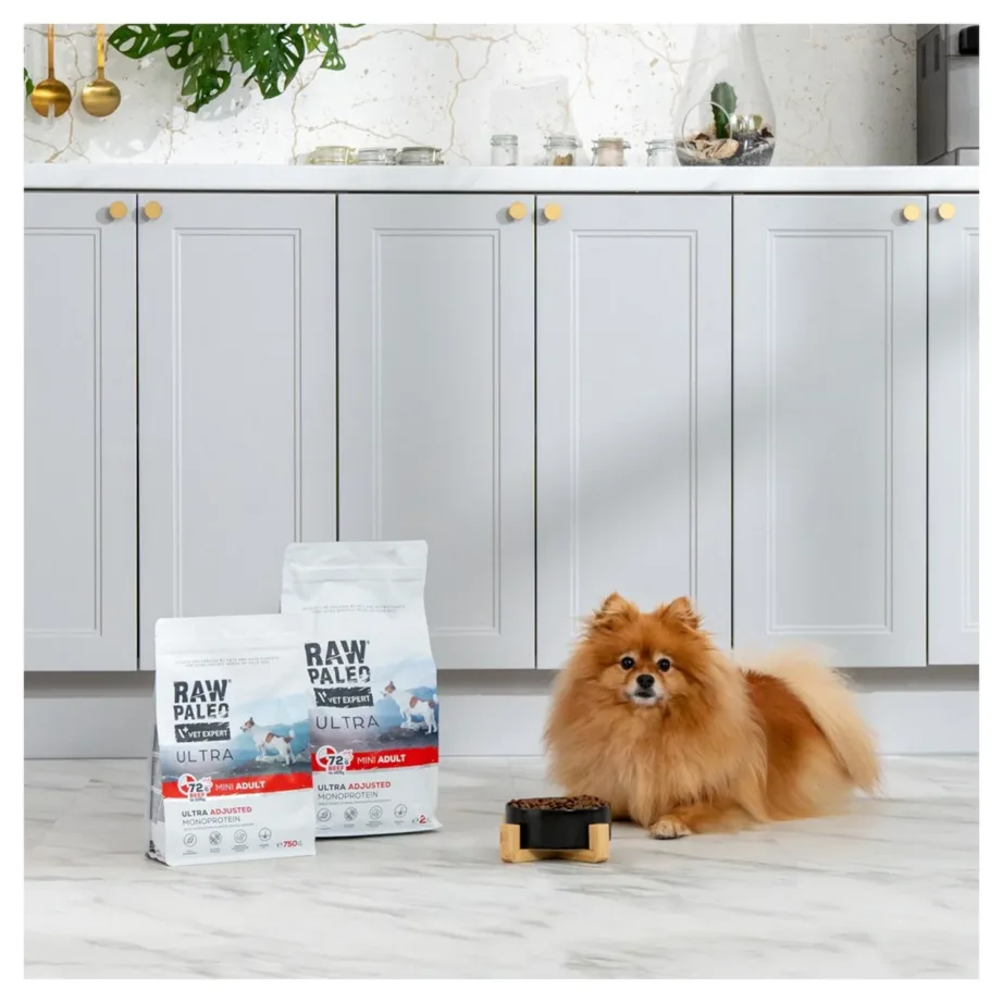 VetExpert Raw Paleo Ultra Mini Adult Beef 2 kg gluteenivaba kuivtoit väikest tõugu täiskasvanud koertele – 5