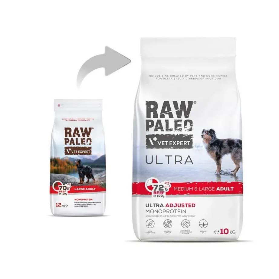 VetExpert Raw Paleo Ultra Medium & Large Adult 10 kg veiselihaga gluteenivaba kuivtoit täiskasvanud keskmistele ja suurtele koertele – 3