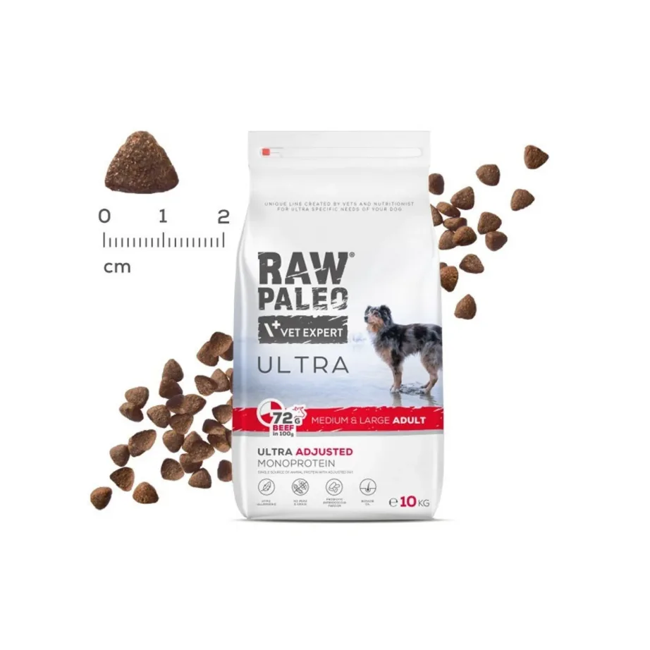 VetExpert Raw Paleo Ultra Medium & Large Adult 10 kg veiselihaga gluteenivaba kuivtoit täiskasvanud keskmistele ja suurtele koertele – 4