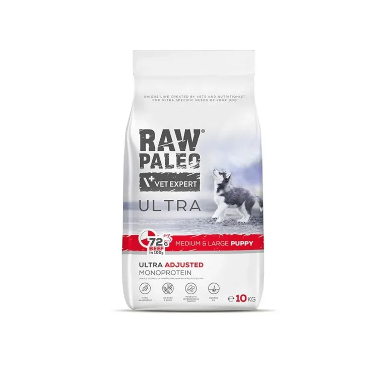 VetExpert Raw Paleo Ultra Puppy Beef kuivtoit 10 kg pakend