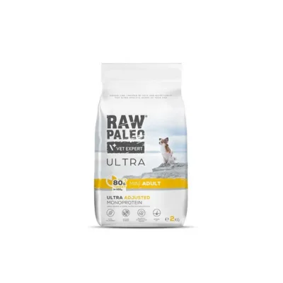 VetExpert Raw Paleo Ultra Mini Adult Turkey 2 kg kuivtoidukott