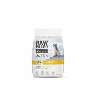 VetExpert Raw Paleo Ultra Mini Adult Turkey 750g kuivtoidu pakend