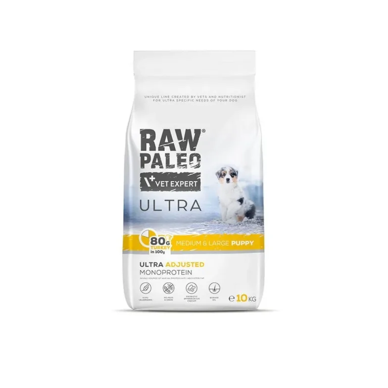 VetExpert Raw Paleo Ultra Puppy kalkuniga kuivtoit 10 kg