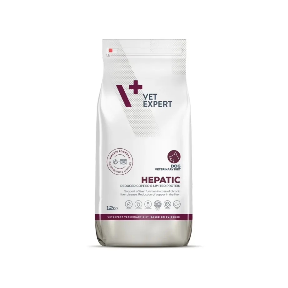 VetExpert Veterinary Diet Hepatic 12 kg gluteenivaba kuivtoit maksa haigustega täiskasvanud koertele