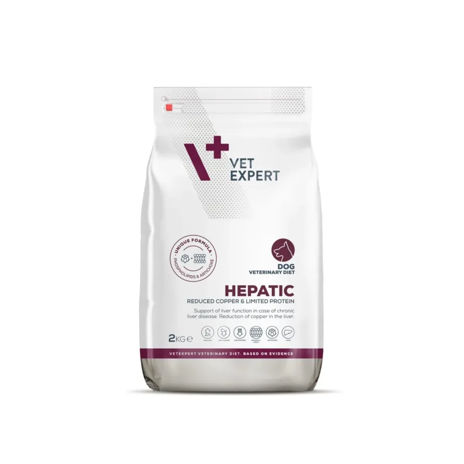 VetExpert Veterinary Diet Hepatic 2 kg gluteenivaba kuivtoit maksa toetuseks täiskasvanud koertele