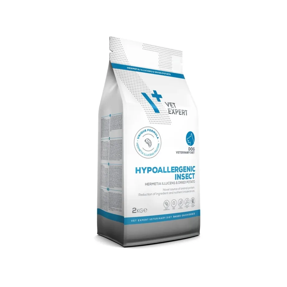VetExpert Veterinary Diet Hypoallergenic Insect 2 kg teraviljavaba kuivtoit täiskasvanud koertele toiduallergiate ja naha tundlikkuse korral – 3