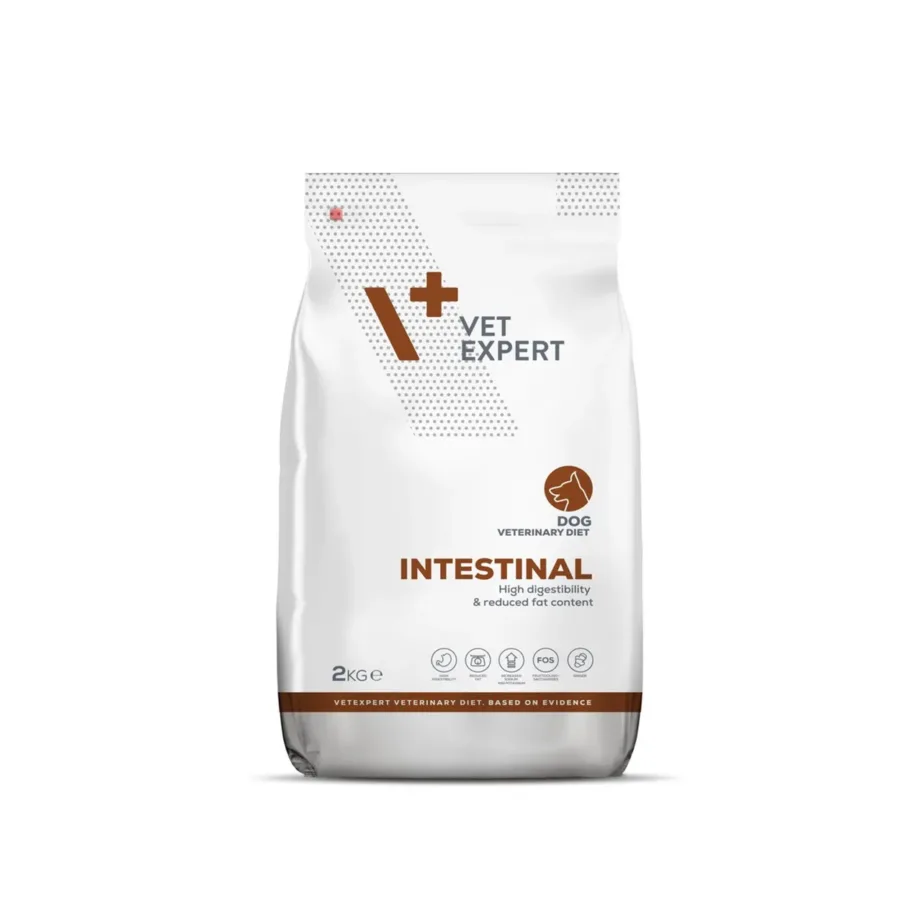 VetExpert Veterinary Diet Intestinal 2 kg gluteenivaba kuivtoit kõigile koertele seedetrakti probleemide korral