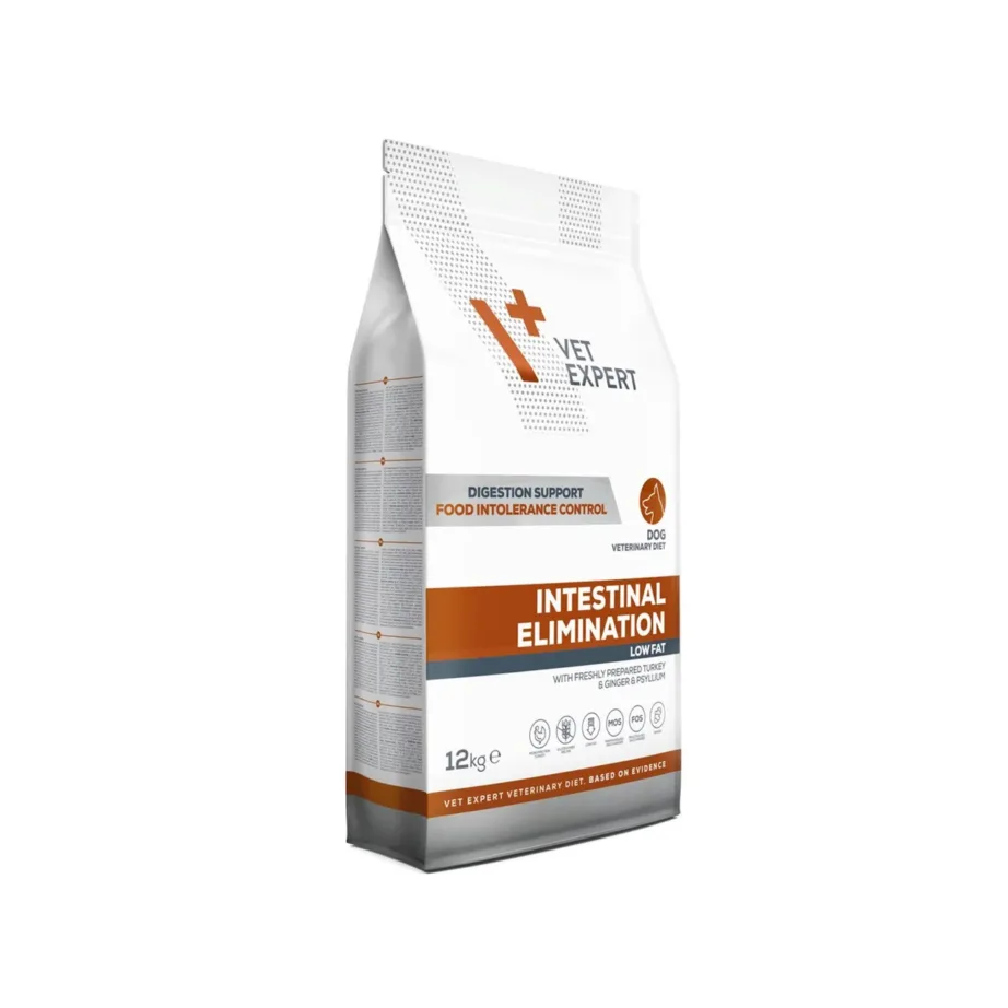 VetExpert Veterinary Diet Intestinal Elimination 12 kg gluteenivaba kalkuni monoproteiin kuivtoit täiskasvanud koertele seedimist toetav – 3