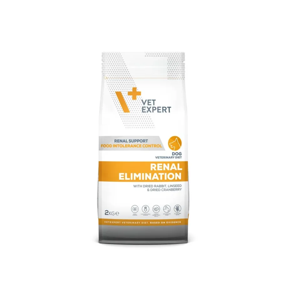 VetExpert Veterinary Diet Renal Elimination 2 kg küülikumaitseline gluteenivaba kuivtoit neeruprobleemidega täiskasvanud koertele – 2