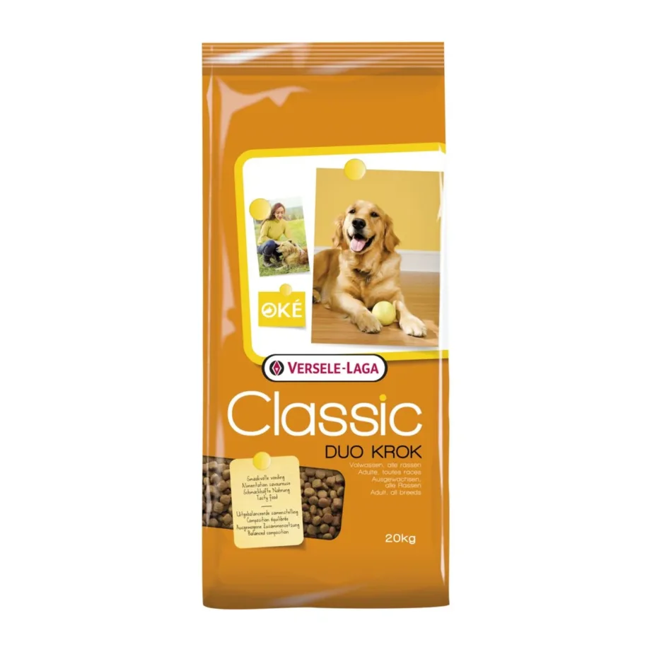 Versele-Laga Classic Duo Krok 20 kg linnu- ja lihamaitseline kuivtoit täiskasvanud koertele