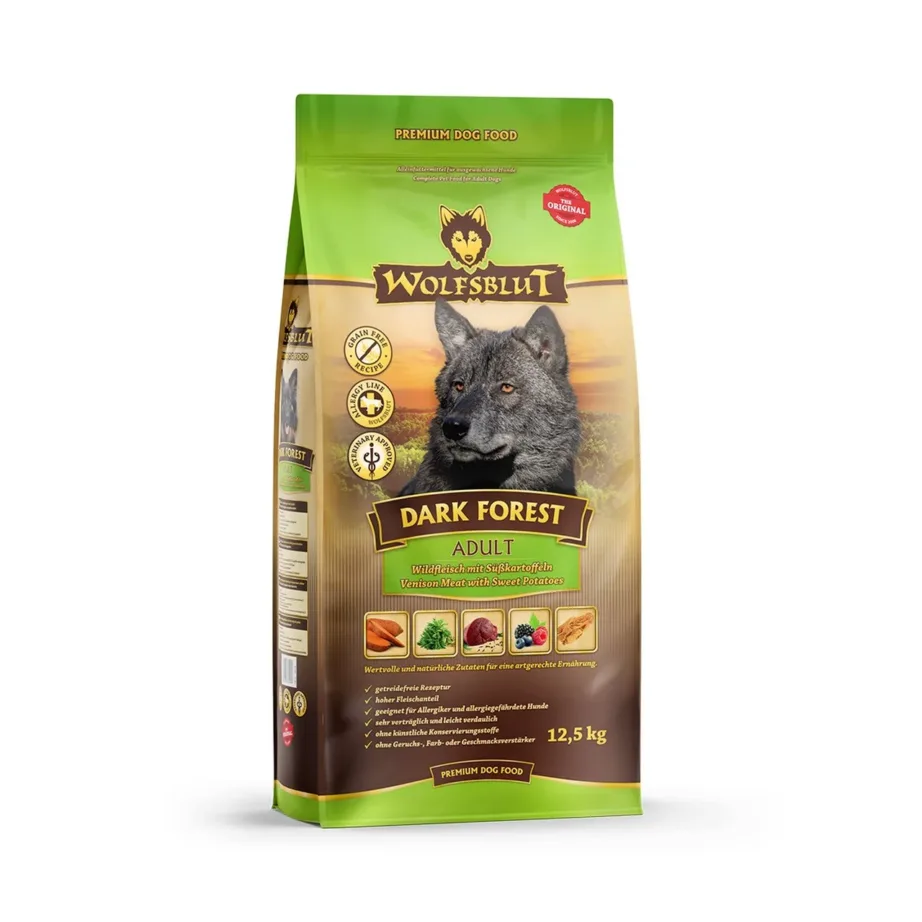 hirvelihaga koeratoit bataadiga Wolfsblut 12,5 kg pakk