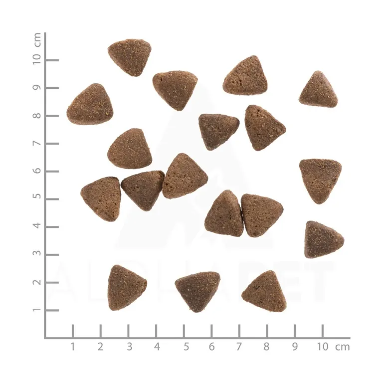 hobuselihaga teraviljavaba koeratoit Wolfsblut graanulite suurus