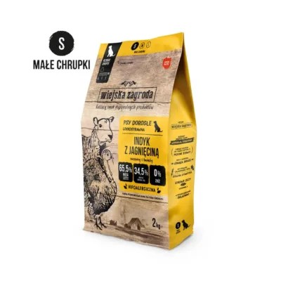 kalkuni-lambaliha kuivtoit väikestele koertele 2kg kott