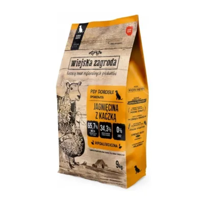 Wiejska Zagroda lambaliha kuivtoit väikestele koertele 9kg pakk