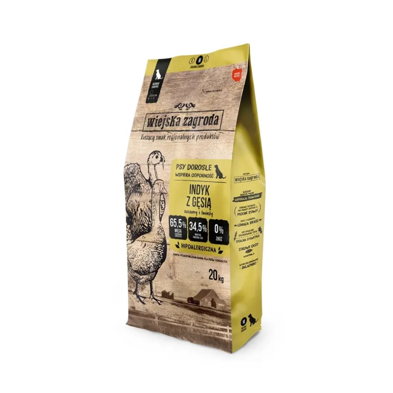 kalkuni-hanetega kuivtoit koertele 20kg Wiejska Zagroda