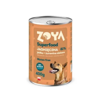 ZOYA Superfood lambaliha märgtoit koertele 400g purk