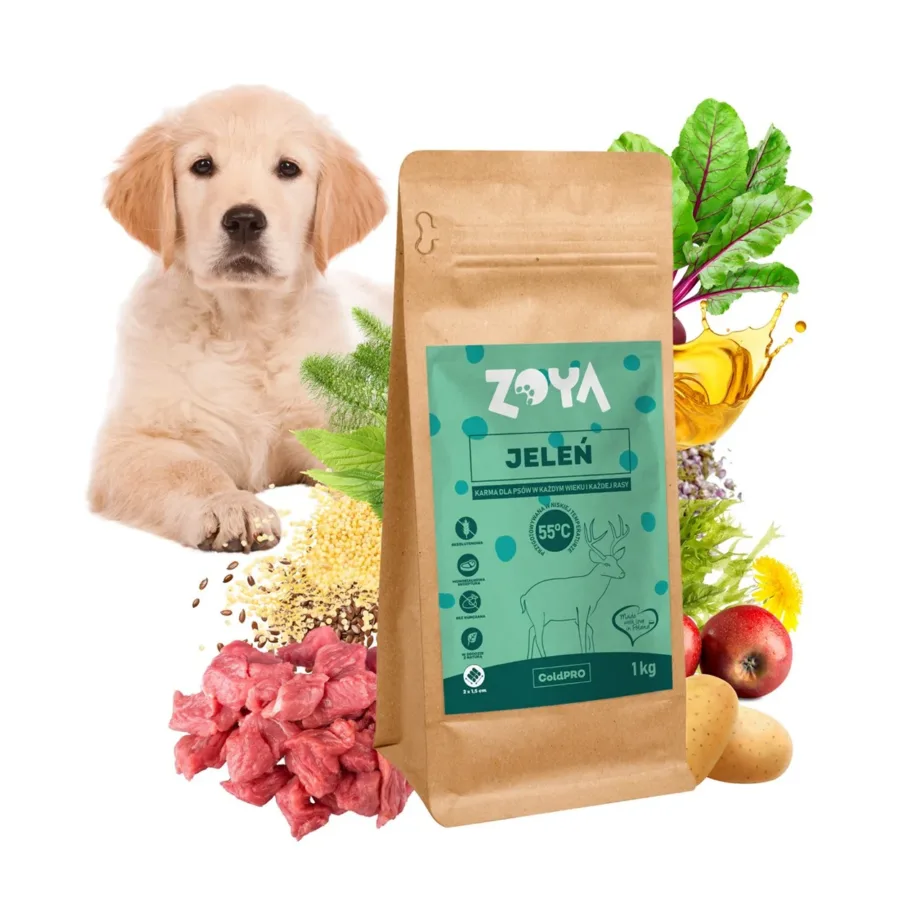 ZOYA ColdPRO Deer 1kg monoproteiinne gluteenivaba hirveliha kuivtoit tundliku seedimisega täiskasvanud koertele – 4