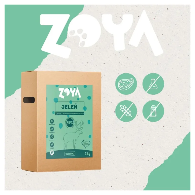 ZOYA ColdPRO Deer 3kg hirvelihaga gluteenivaba koeratoit