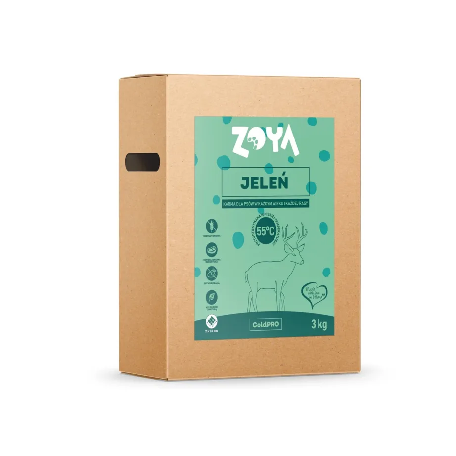 ZOYA ColdPRO Deer 3 kg gluteenivaba hirvelihaga kuivtoit tundliku seedimisega täiskasvanud koertele